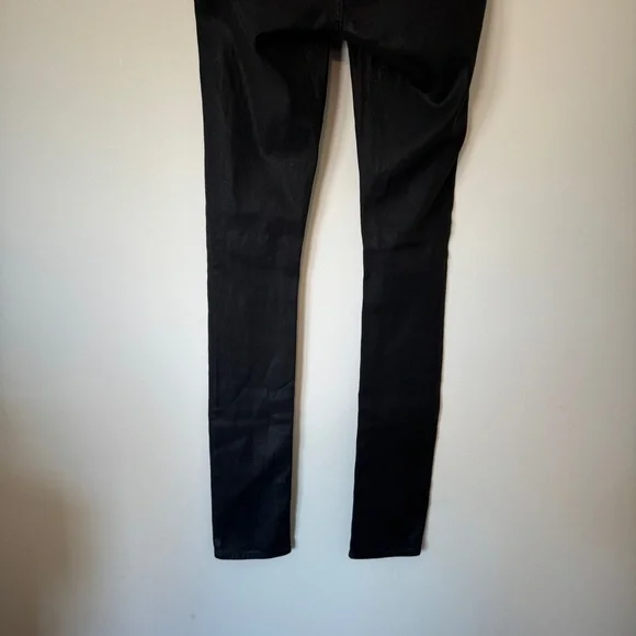 Helmut Lang Coated Grey Black Skinny Jeans 25 - Picture 4 of 8